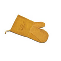 Suede Mitt, Laser Engraved, Washable (Mustard)